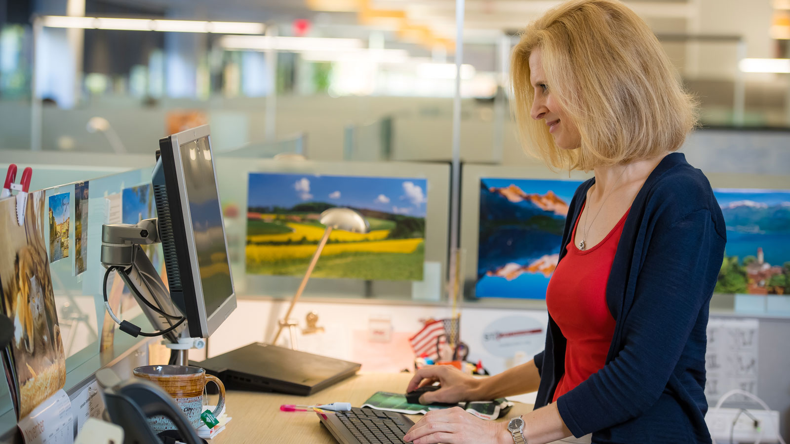 woman at computer